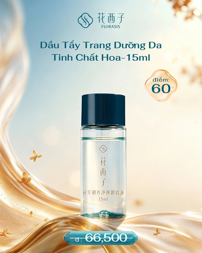 [ĐỔI ĐIỂM] Dầu Tẩy Trang Dưỡng Da Tinh Chất Hoa-15ml