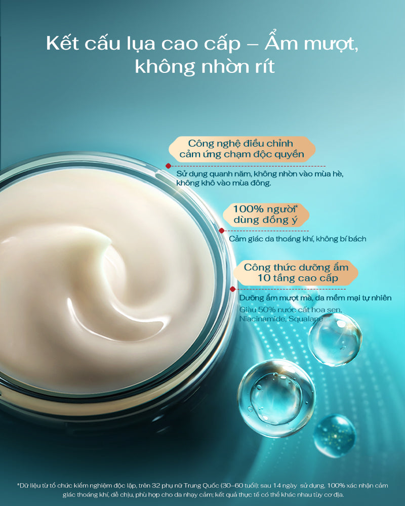 Kem Dưỡng Sắc Khí Chiết Xuất Hoa Sen-Kem đêm