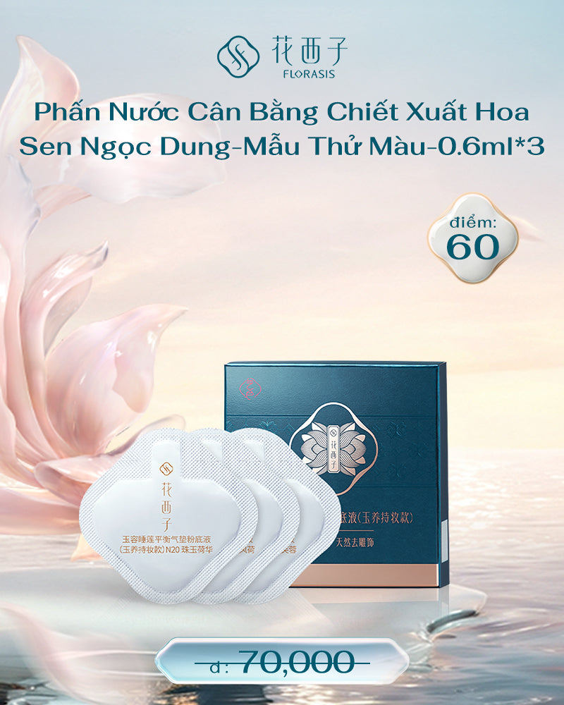 [ĐỔI ĐIỂM] Phấn Nước Cân Bằng Chiết Xuất Hoa Sen Ngọc Dung-Mẫu Thử Màu