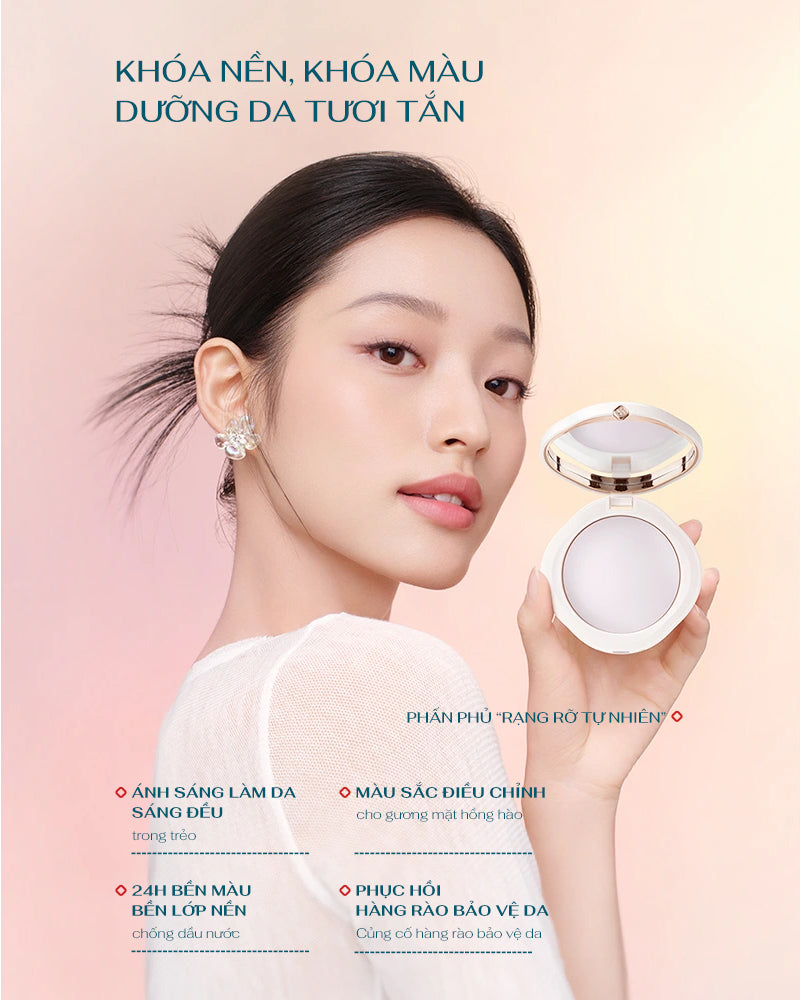 Phấn Nén Đào Hoa Ngọc Nữ Tơ Tầm - Bản Hiên Song